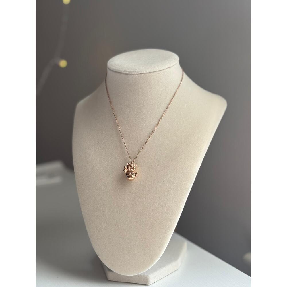 Rose Gold Lucky  Necklace Stainless Steel Cute Pendant Dainty Gift - Picture 4 of 7